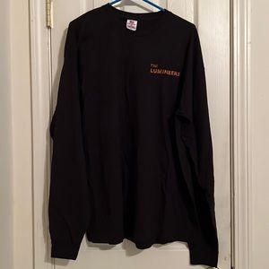 Large black Lumineers band long sleeve shirt
